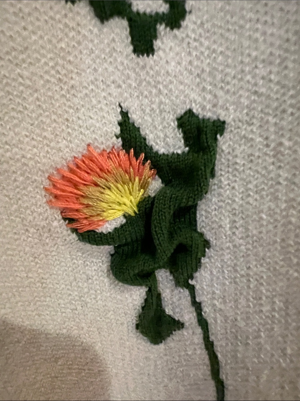 Anthropologie XL cotton  heavy sweater - Picture 6 of 6